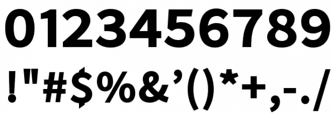 Falling Sky BoldPlus Font OTHER CHARS