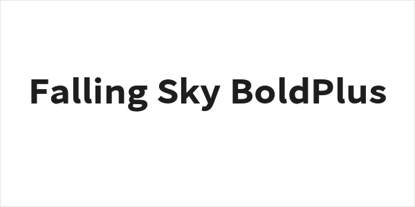 Falling Sky BoldPlus Logo