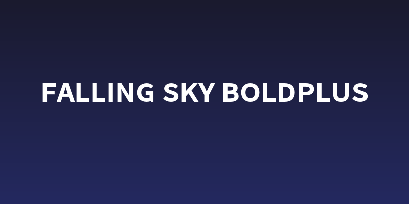 Falling Sky BoldPlus Social Header