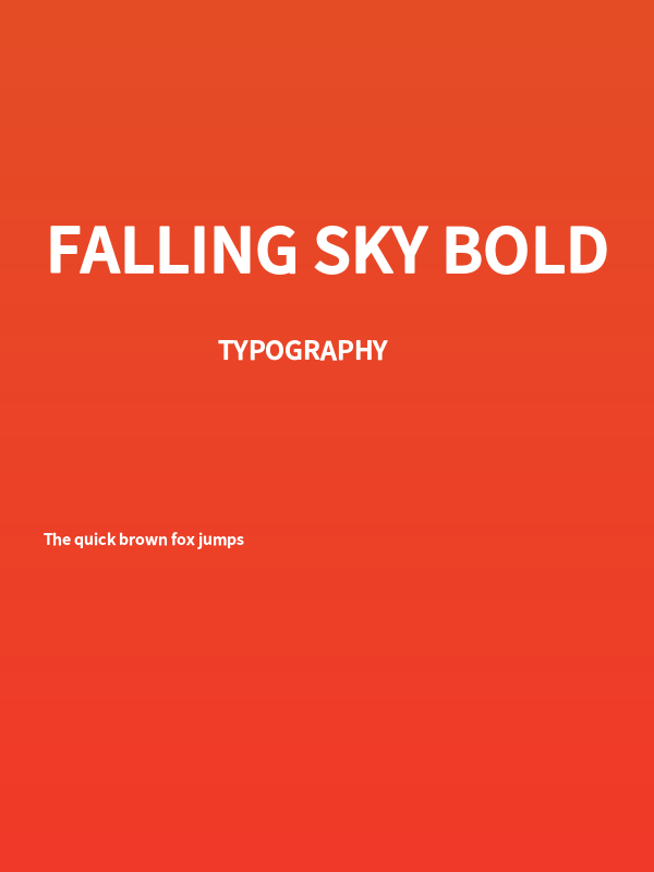 Falling Sky Bold Poster
