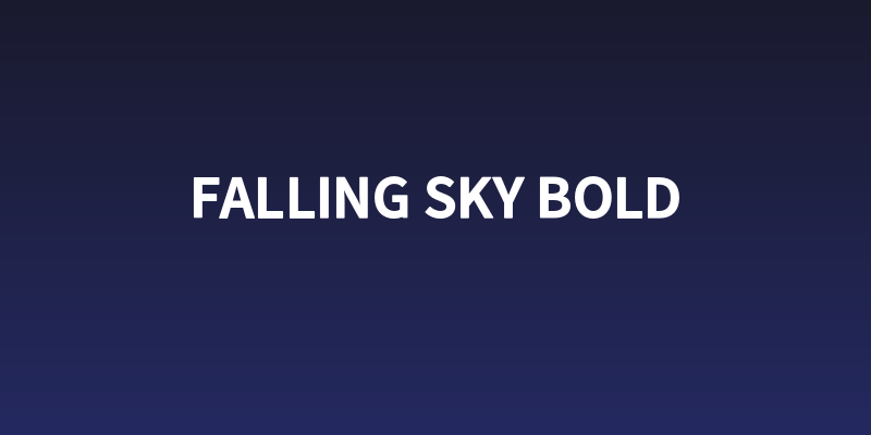 Falling Sky Bold Social Header