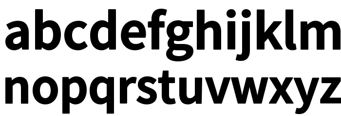 Falling Sky Bold Font LOWERCASE