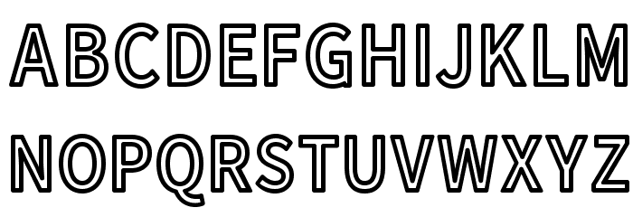Outlined fonts