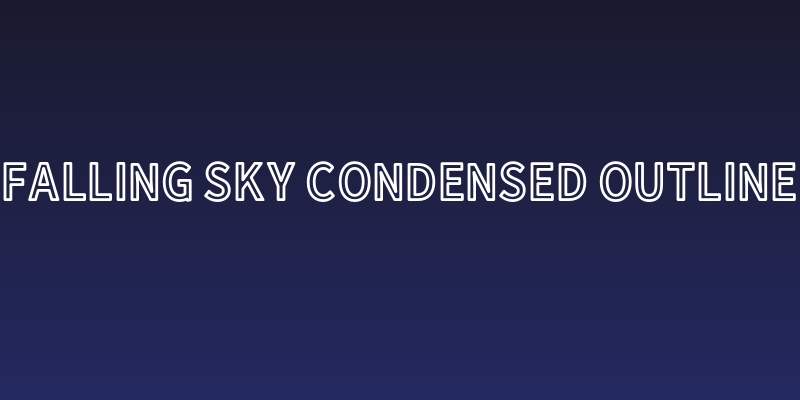 Falling Sky Condensed Outline Social Header