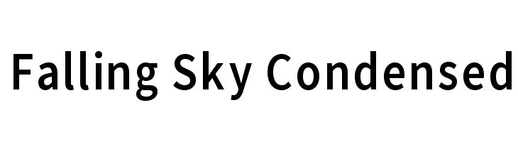 Falling Sky Condensed Font