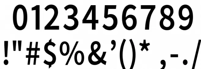 Falling Sky Condensed Font OTHER CHARS