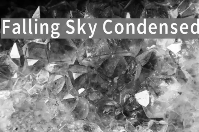 Falling Sky Condensed Font examples