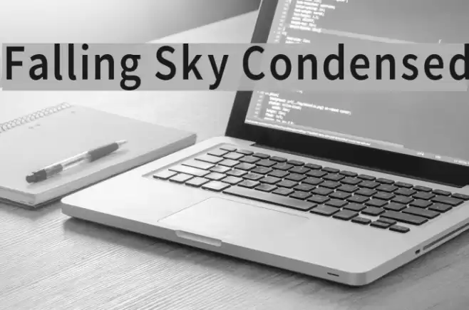 Falling Sky Condensed Font examples