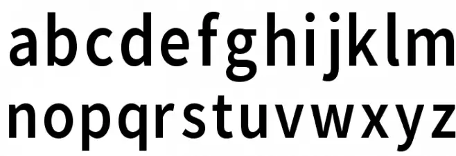 Falling Sky Condensed 字体 小写