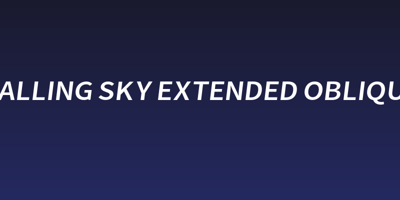 Falling Sky Extended Oblique Social Header