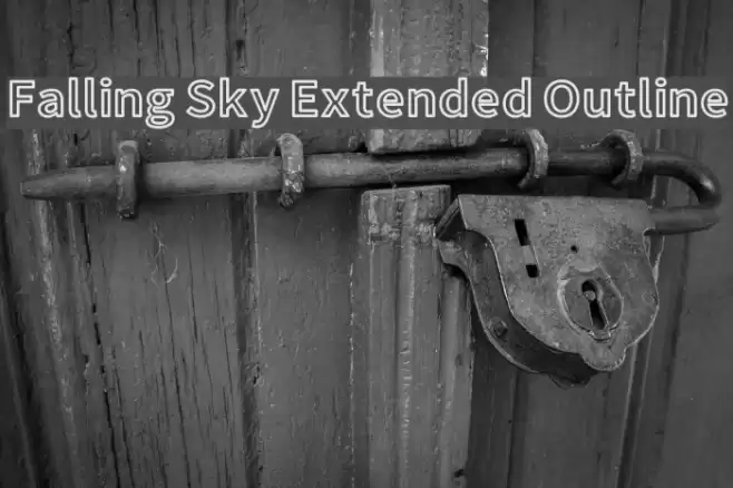 Falling Sky Extended Outline Font examples