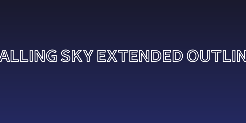 Falling Sky Extended Outline Social Header