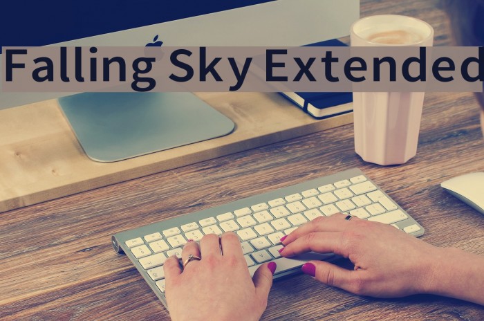 Falling Sky Extended Font examples