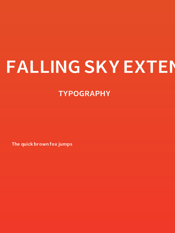 Falling Sky Extended Poster