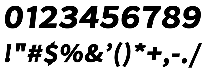 Falling Sky ExtraBold Oblique Font OTHER CHARS