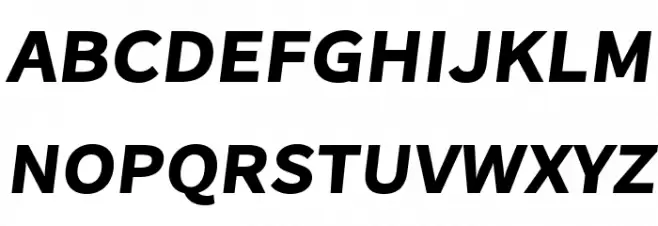 Falling Sky ExtraBold Oblique 字体 大写