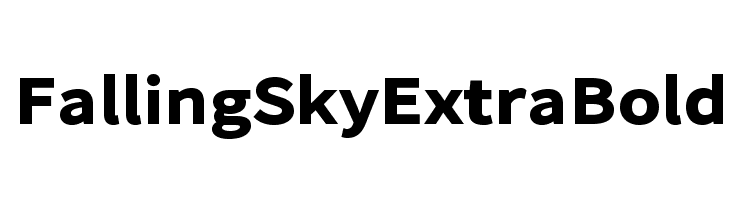 Falling Sky ExtraBold Font