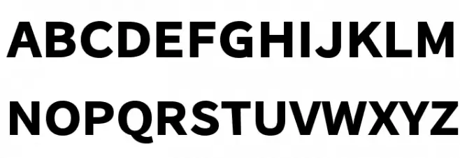 Falling Sky ExtraBold フォント 大文字