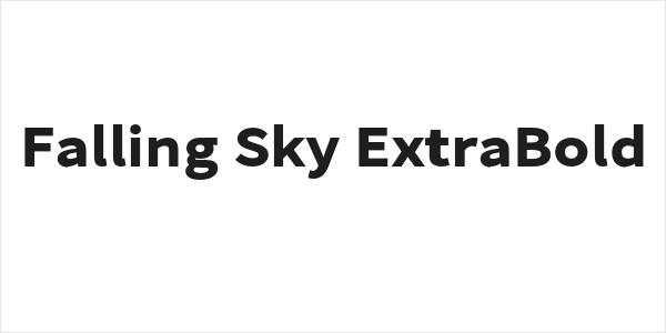 Falling Sky ExtraBold Logo
