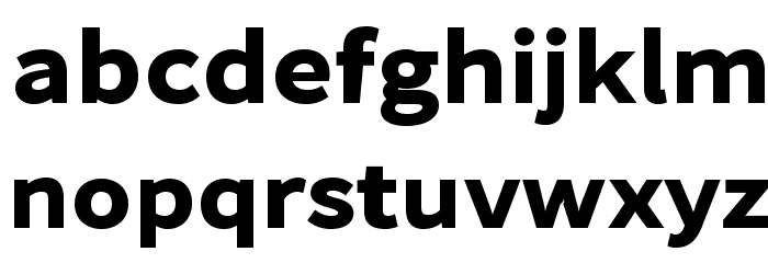 Falling Sky ExtraBold Font LOWERCASE