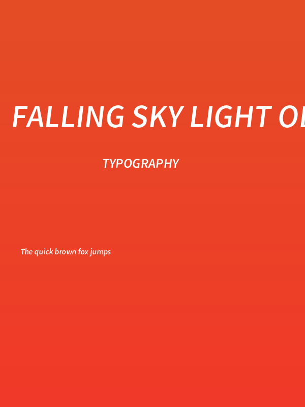 Falling Sky Light Oblique Poster