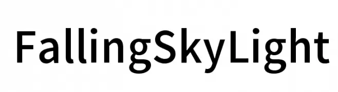 Falling Sky Light  नि: शुल्क फ़ॉन्ट्स डाउनलोड