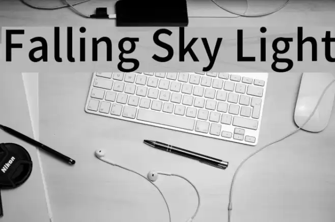 Falling Sky Light Font examples