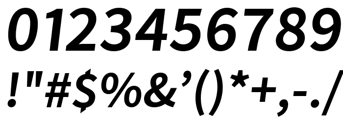 Falling Sky Medium Oblique Font OTHER CHARS