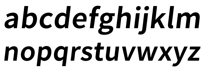Falling Sky Medium Oblique Font LOWERCASE