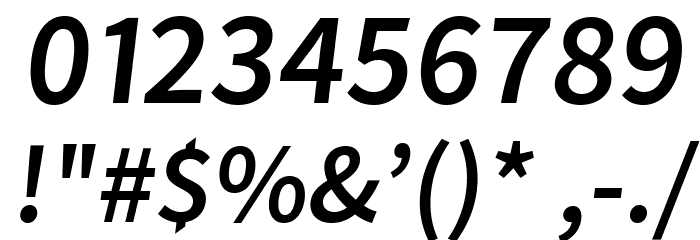 Falling Sky Oblique Font OTHER CHARS