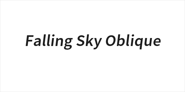 Falling Sky Oblique Logo