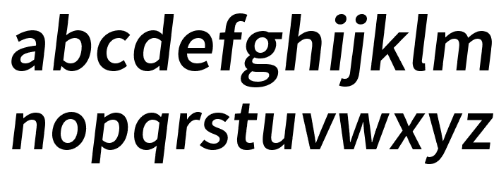 Falling Sky Oblique Font LOWERCASE