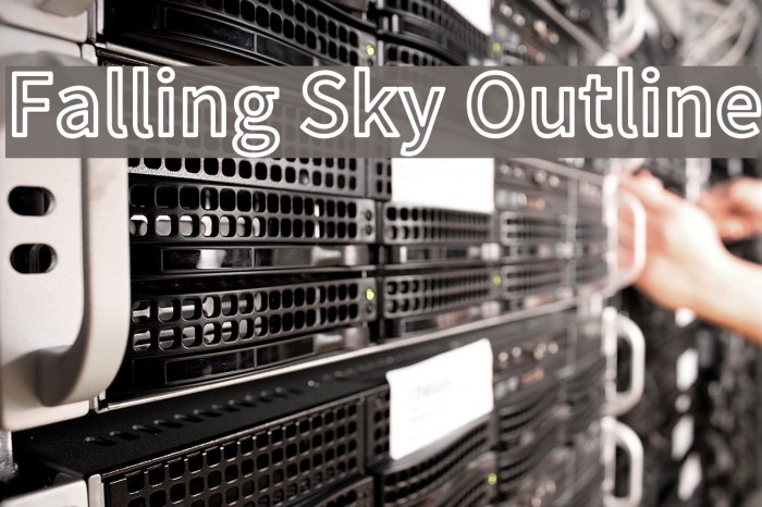 Falling Sky Outline Example 3