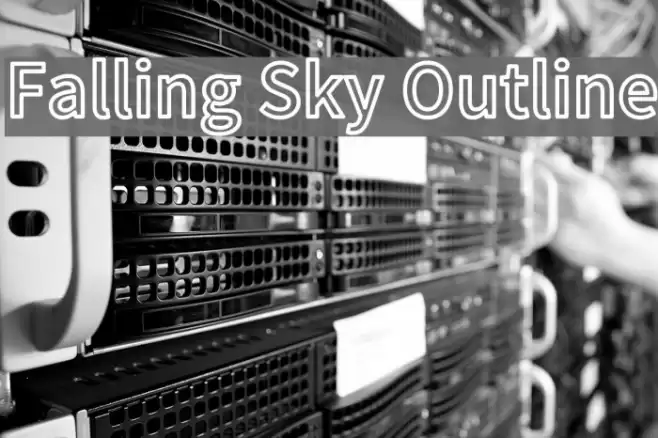 Falling Sky Outline Font examples