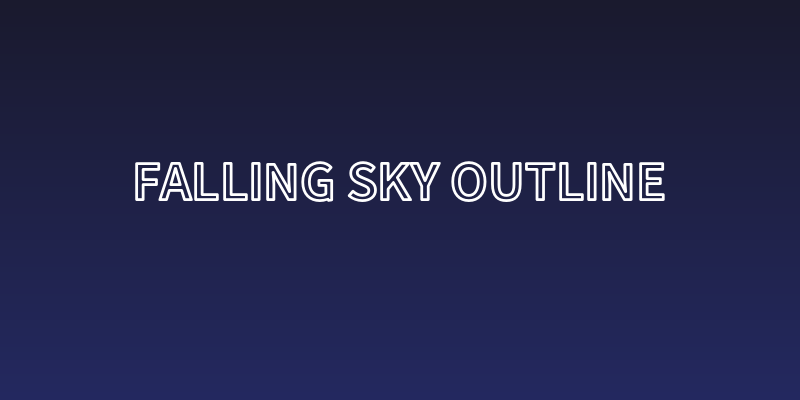 Falling Sky Outline Social Header