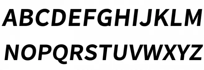 Falling Sky SemiBold Oblique Schriftart Groß