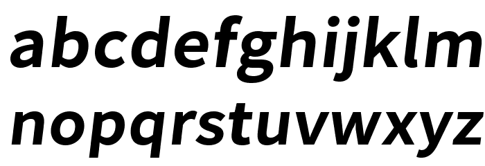 Falling Sky SemiBold Oblique Font LOWERCASE