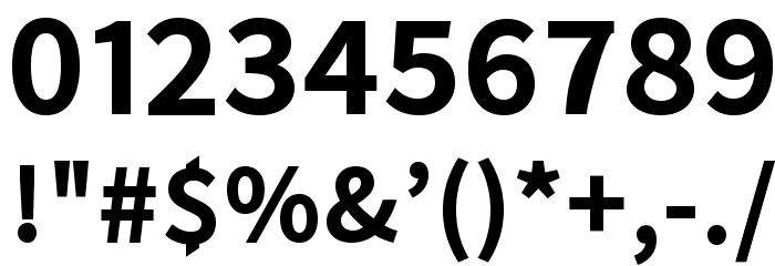 Falling Sky SemiBold Font OTHER CHARS