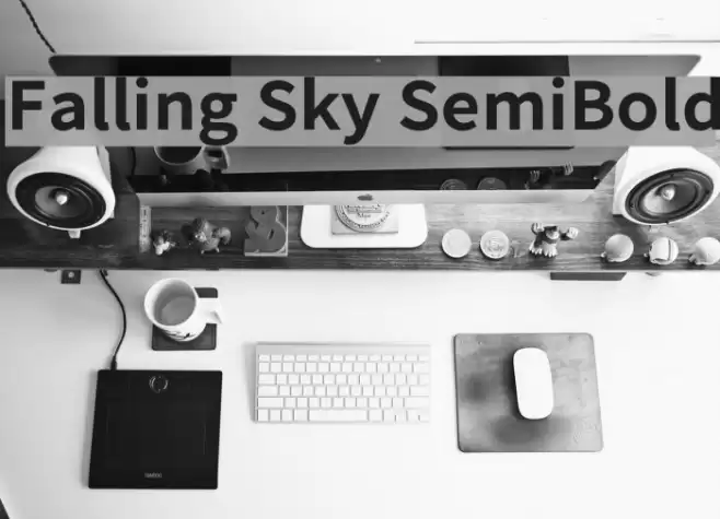 Falling Sky SemiBold Font examples