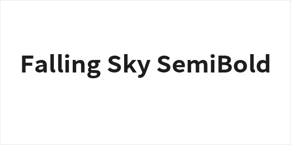Falling Sky SemiBold Logo