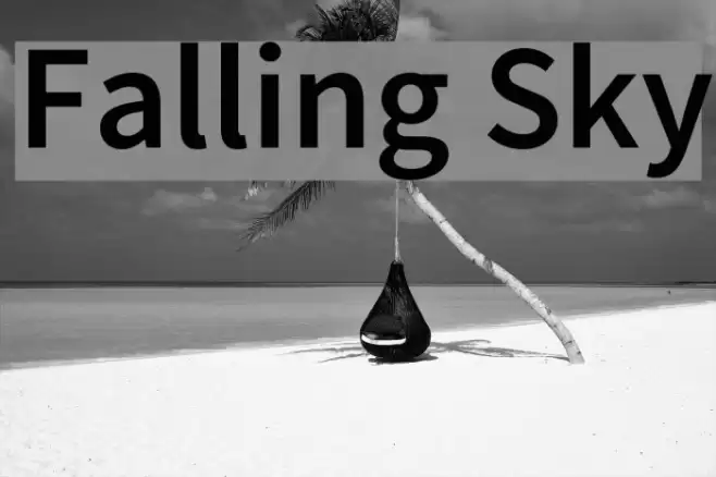 Falling Sky フォント examples