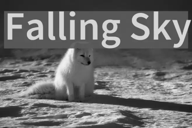 Falling Sky フォント examples