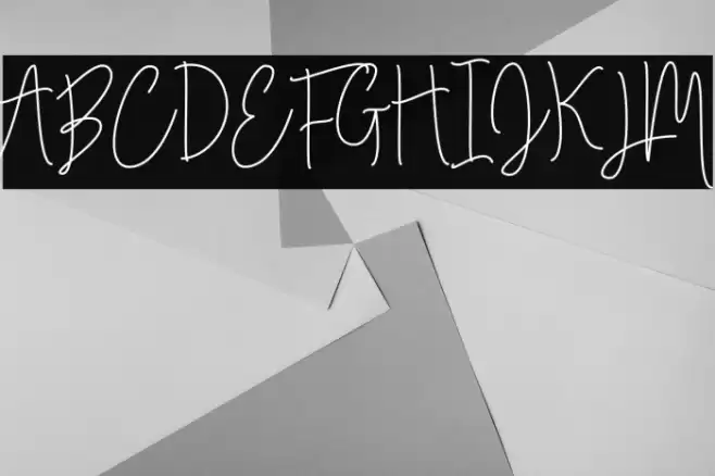 Falling Slowly Free Demo Regular Font examples