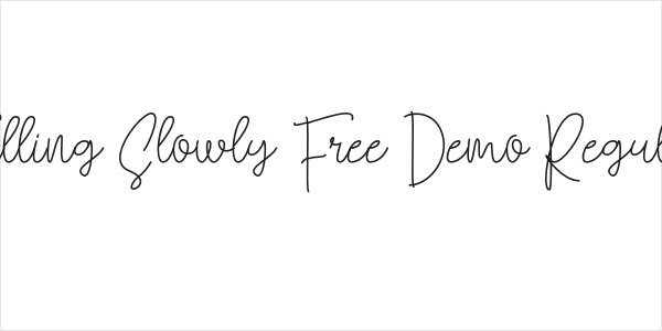 Falling Slowly Free Demo Regular Logo