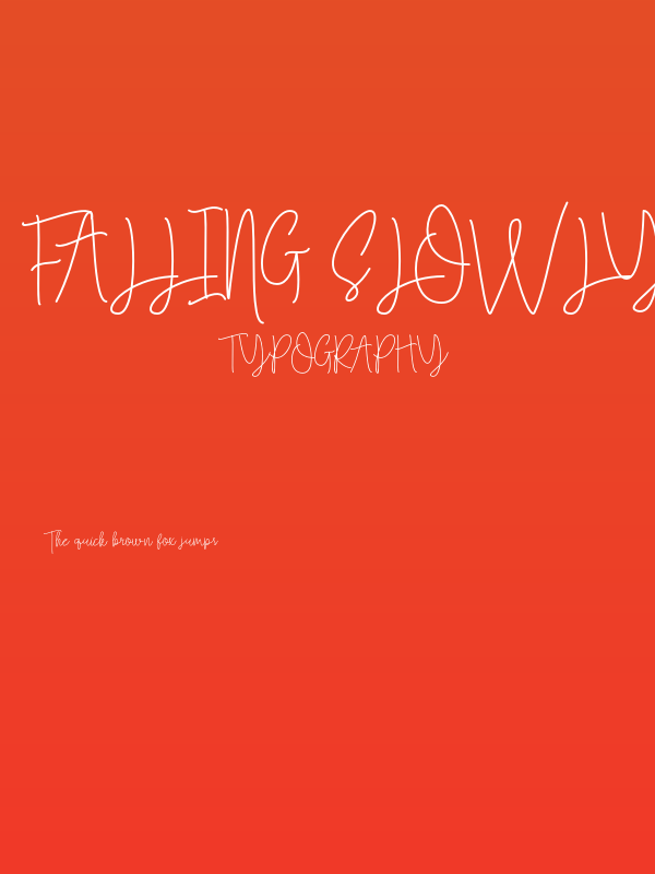 Falling Slowly Free Demo Regular Poster