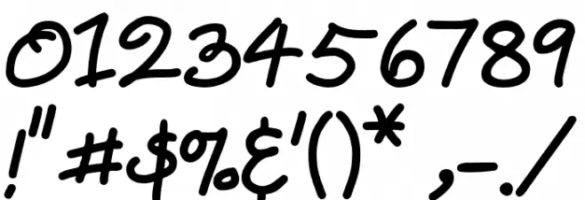 FallingRain Font OTHER CHARS