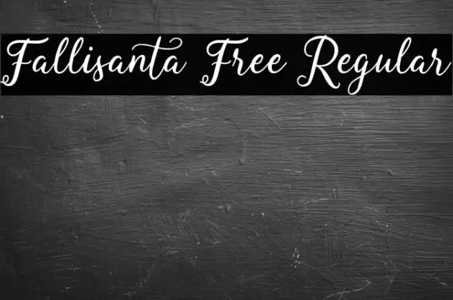 Fallisanta Free Regular Font examples