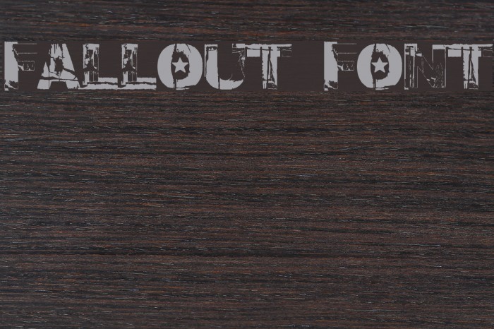 Fallout Font Font examples
