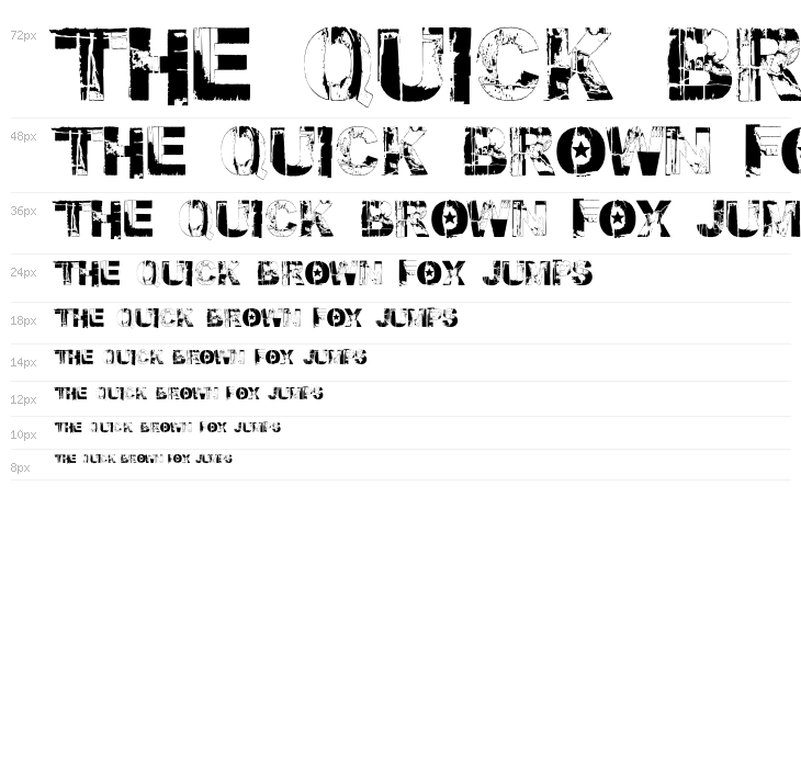 Fallout Font Waterfall