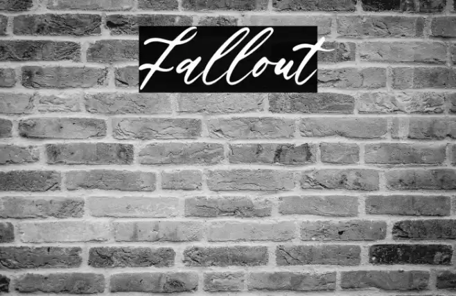 Fallout Font examples